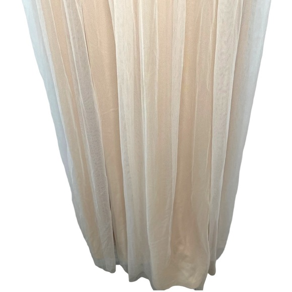 Romantic Moment Nude Mesh Maxi Dress - Picture 6 of 13